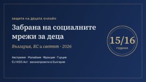 Забрана на социалните мрежи за деца – България, ЕС и светът 2026